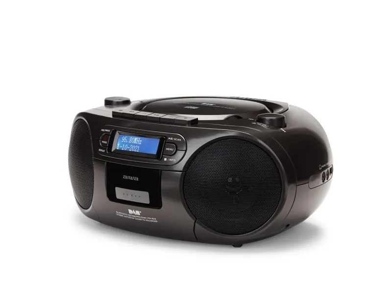 AIWA BBTC-660DAB - Boombox - 4 Watt - sort