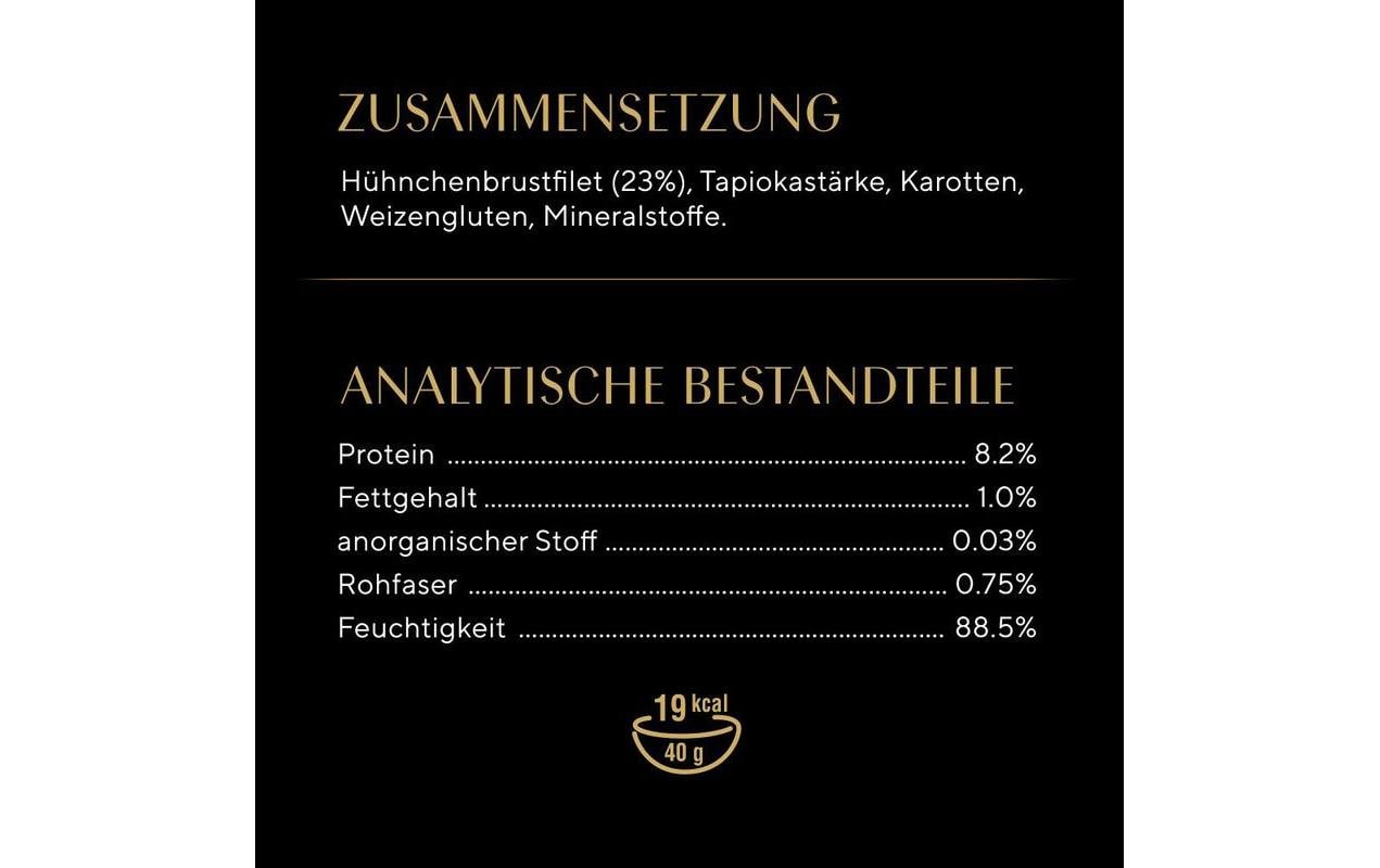 Nassfutter Classic Soup mit Hühnchenbrustfilet, 4 x 40gAlleinfuttermittel für ausgewachsene Katzen