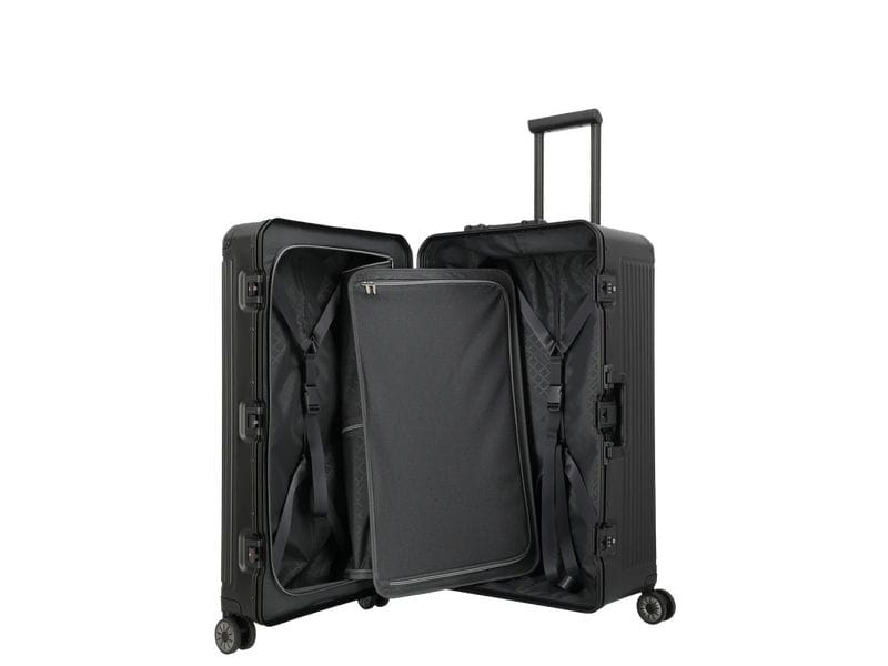 travelite Next 4w Trunk L Schwarz Reisekoffer