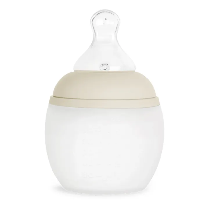 Elhée Biberon en silicone médical et tétine physiologique | Beige
