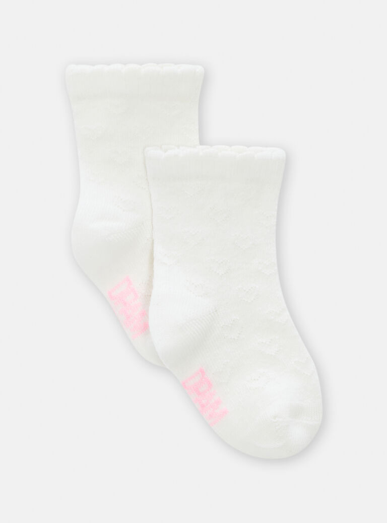 Chaussettes à motif curs en reliefs pour bébé fille