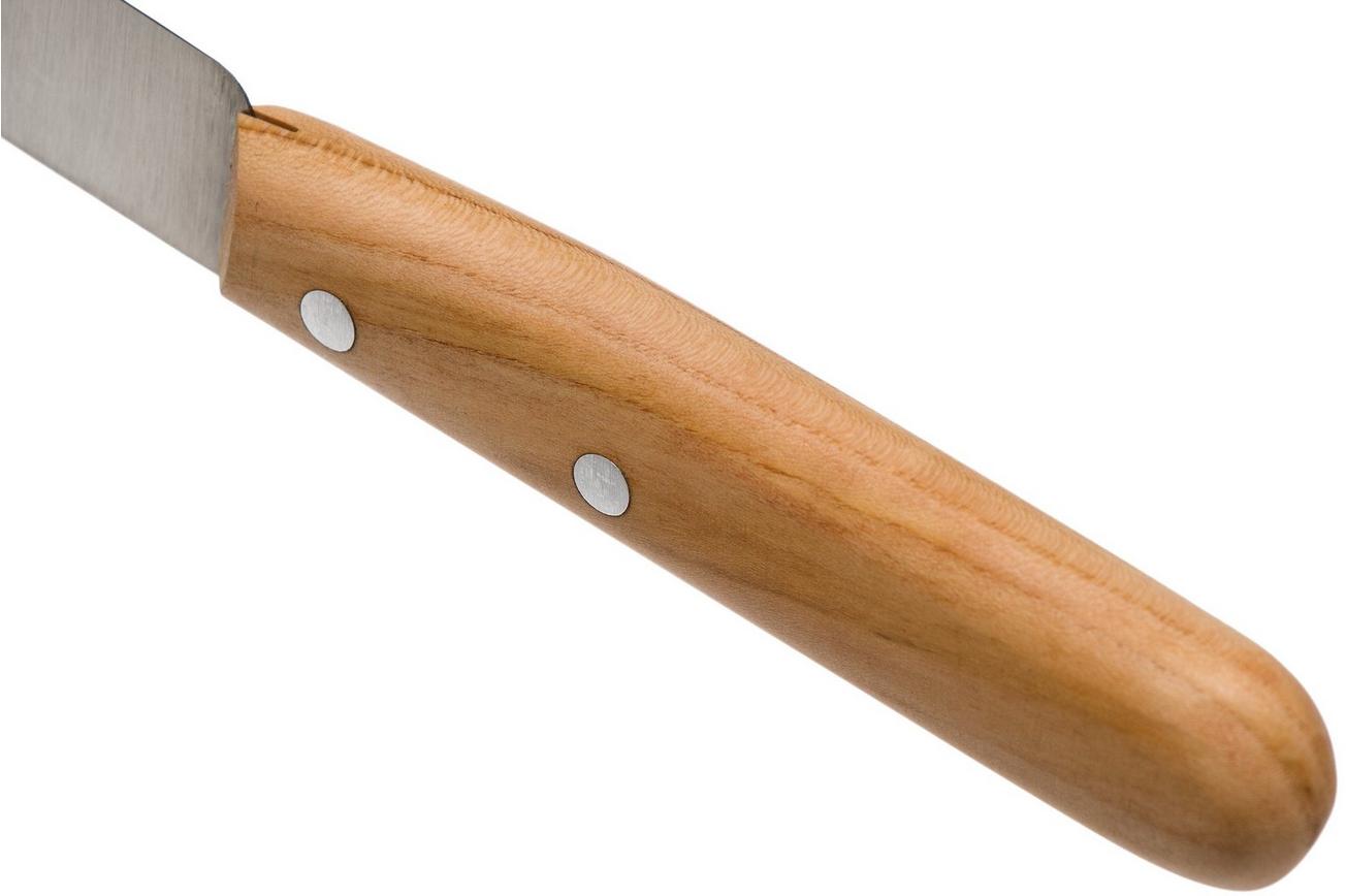 Robert Herder ontbijtmes Buckels RVS, abrikoos hout