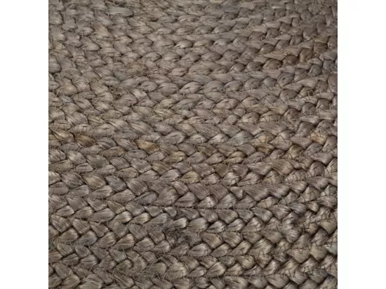 Pouf fait à la main Gris clair 45 x 30 cm Jute