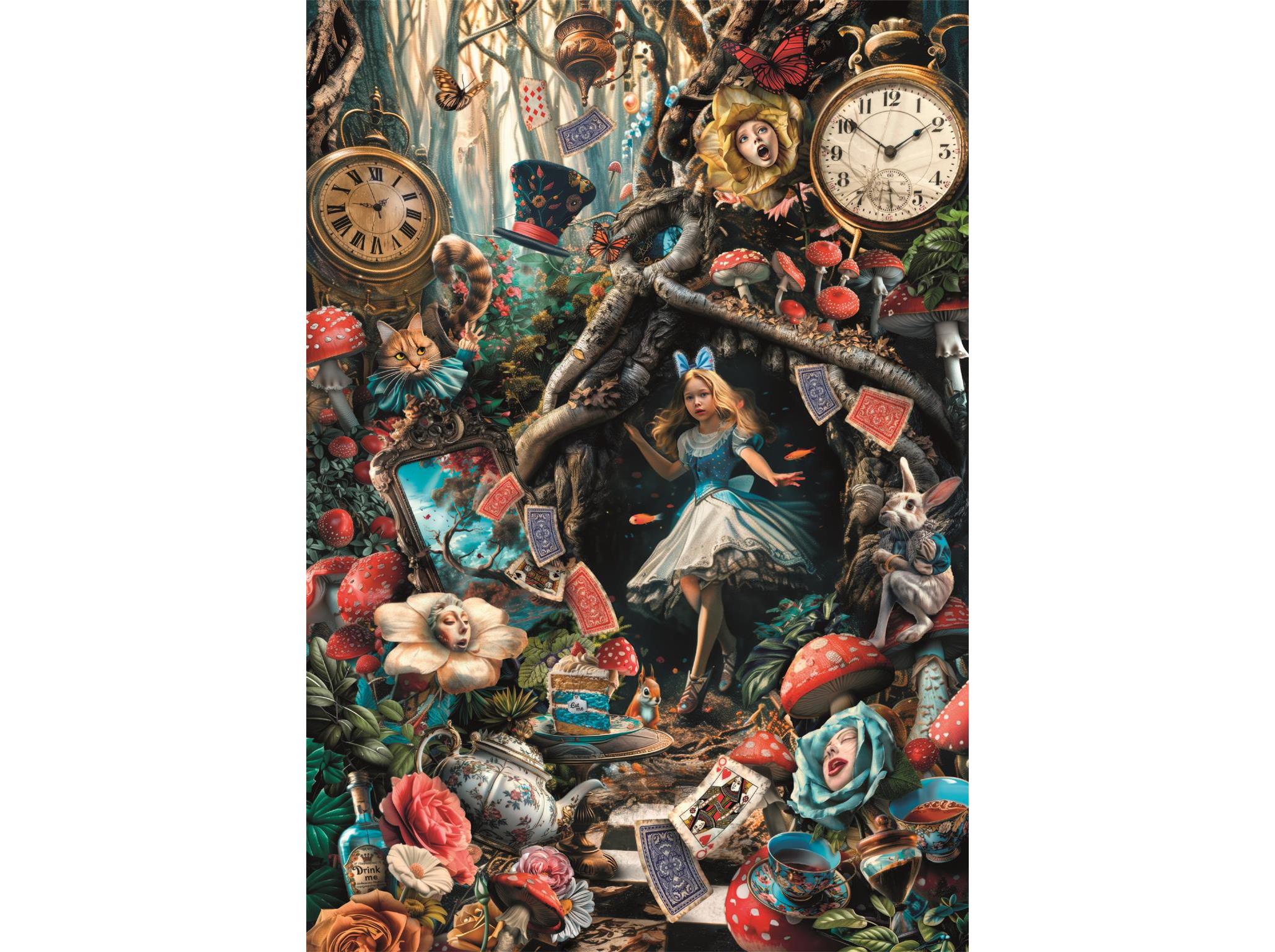 PUZZLE WONDERLAND CLEMENTONI 1000 PEÇAS