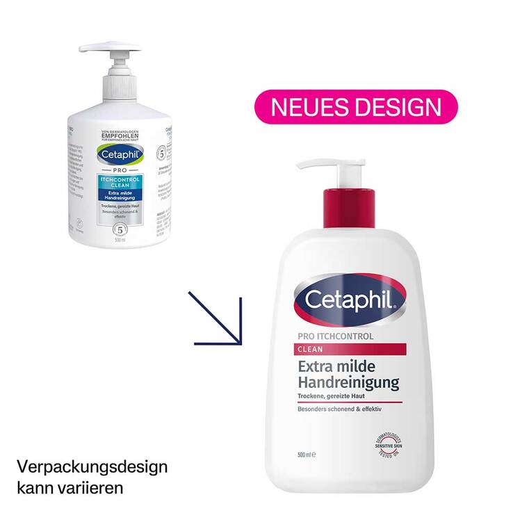 Cetaphil Pro Itch Control Clean extra milde Handreinigung , 500 ml
