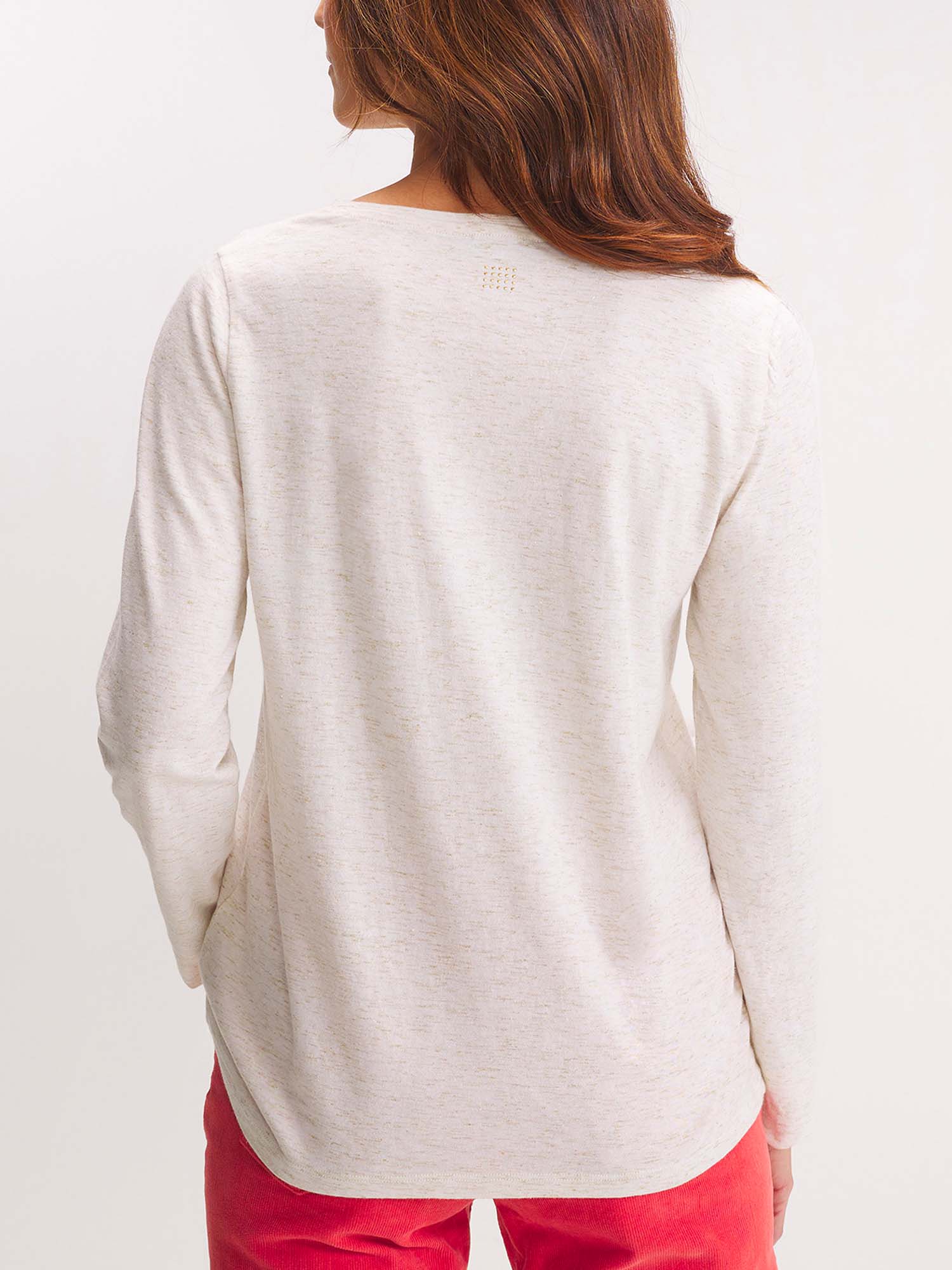 Tee Shirt Femme Manches Longues Blanc