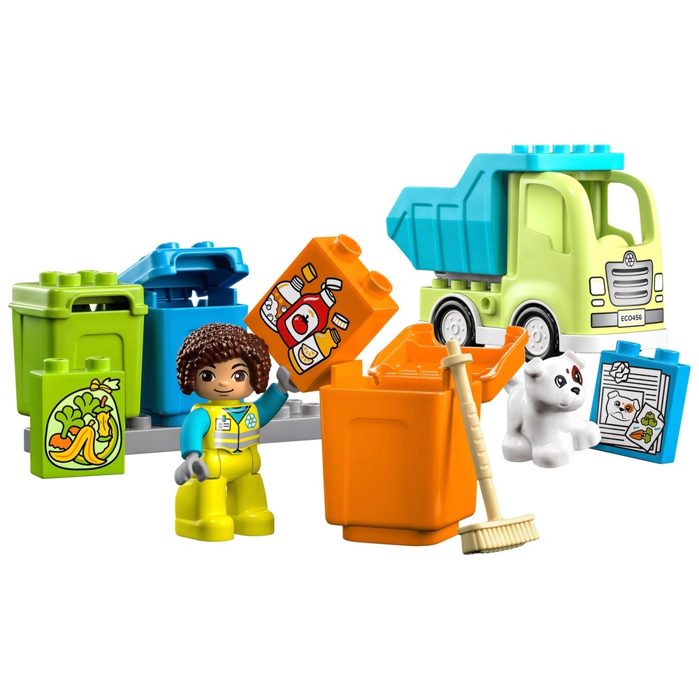 LEGO DUPLO 10987 Stadt Recycling-LKW Farbsortier-Spielset