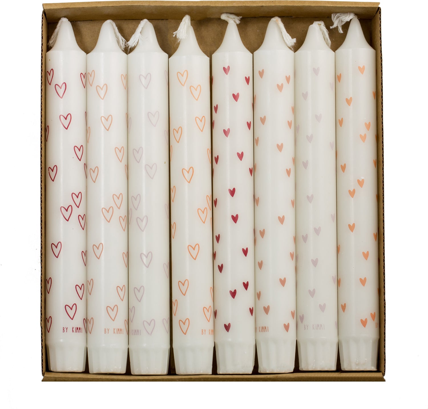 Rustik Lys dinerkaars By Kimmi wit 7 uur D 2,2 H 20 cm 8 stuks