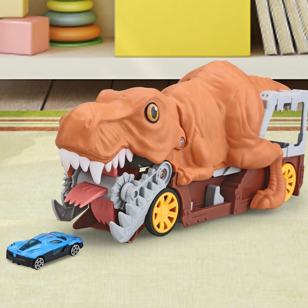 Super Wheelz Licht- und Sound-Dino-Autotransporter