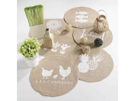 Set de Table Jute Rond 