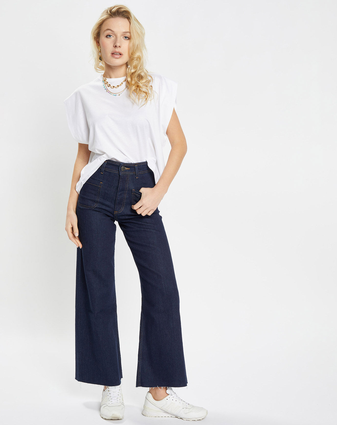 Galeries Lafayette T-Shirt en Coton Oeko-Tex® Bettina blanc