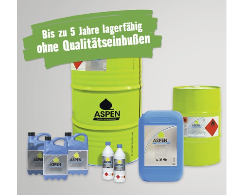 Alkylaatbenzine ASPEN 4-takt, 1 L voor tuinmachines