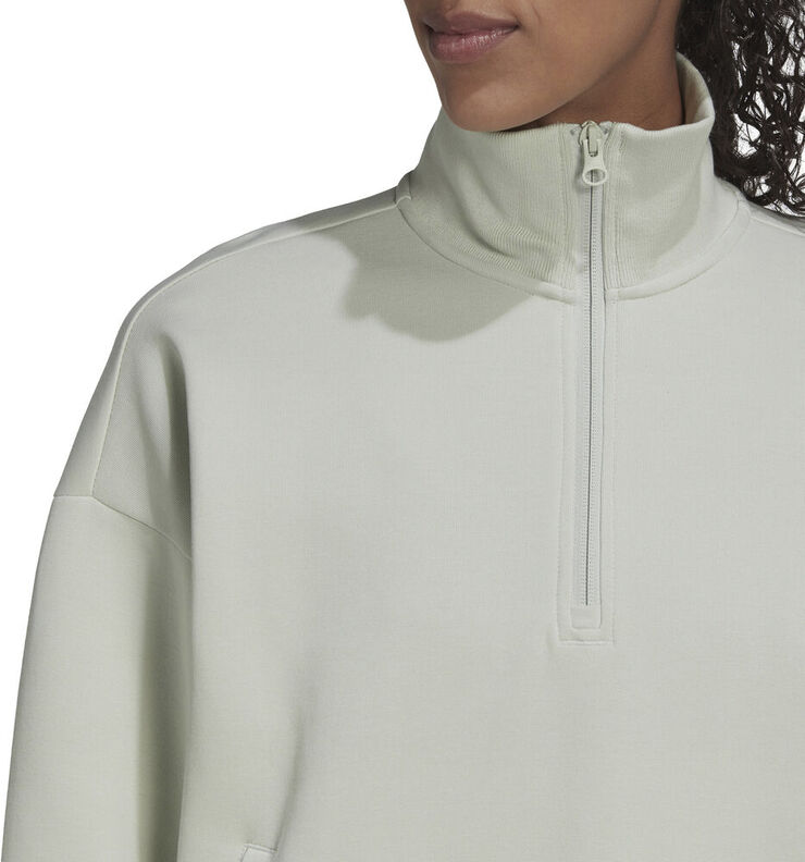 adidas Future Icons Badge of Sport Quarter-Zip sweatshirt Grøn