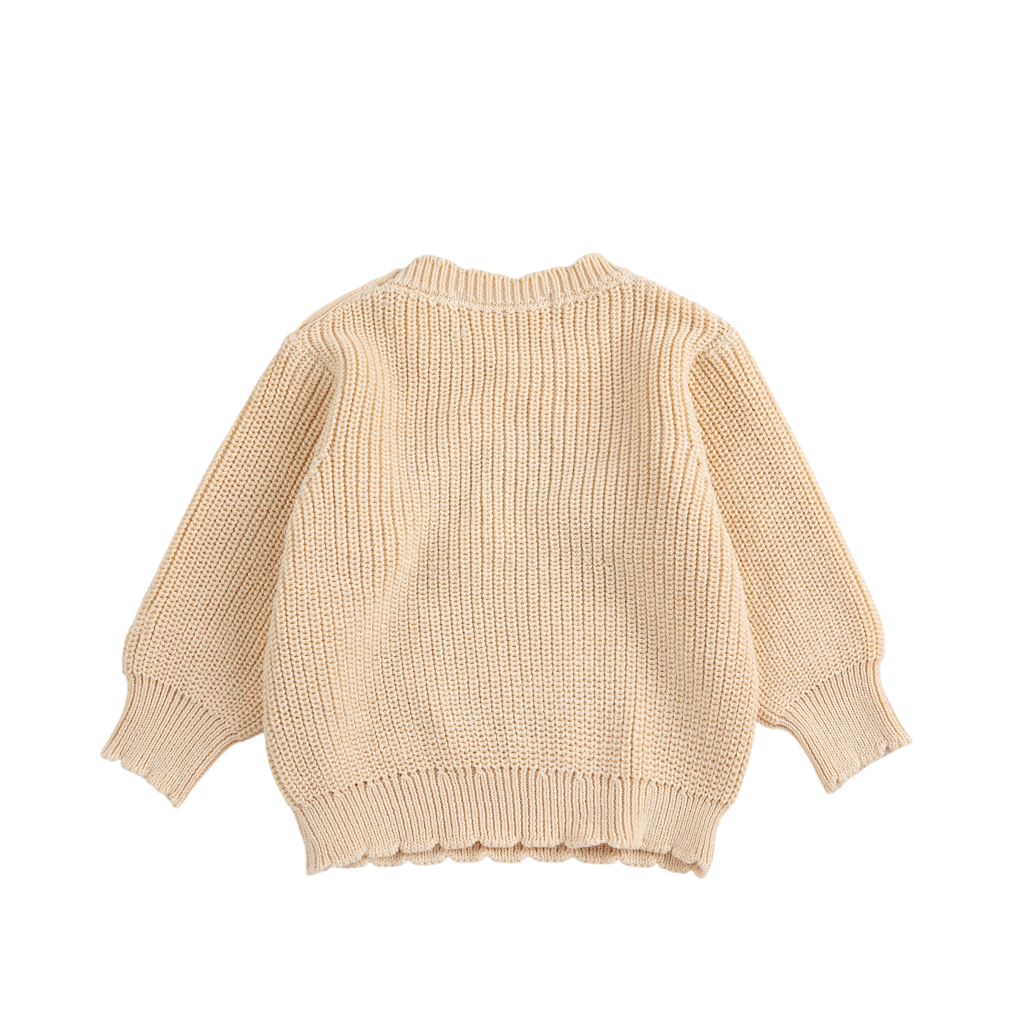 Baby Pullover Pixel Daisy White