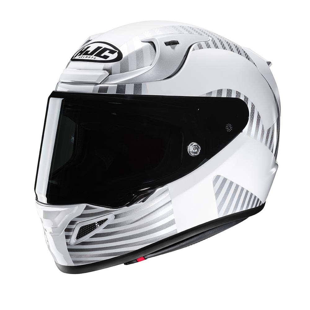 HJC - Casque RPHA 12 Ottin MC10 / Blanc / Argent / Brillant