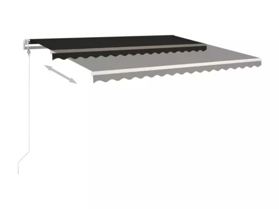 Auvent rétractable automatique 450x350 cm Anthracite