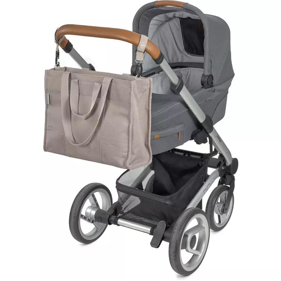 LÄSSIG Wickeltasche GRE Tote up Bag taupe