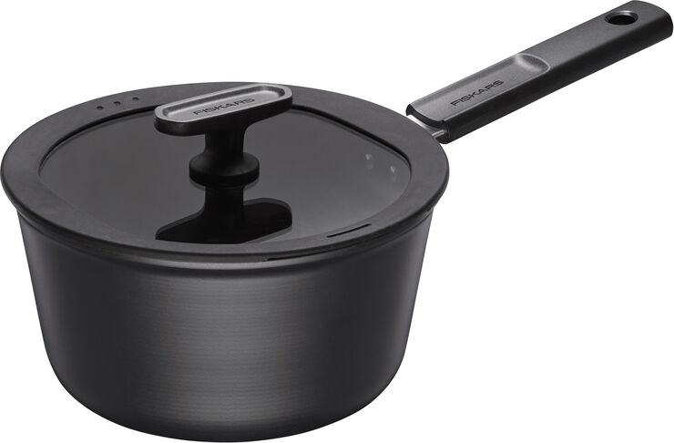 Fiskars HardFace Kasserolle 2,5 L, m/låg Sort
