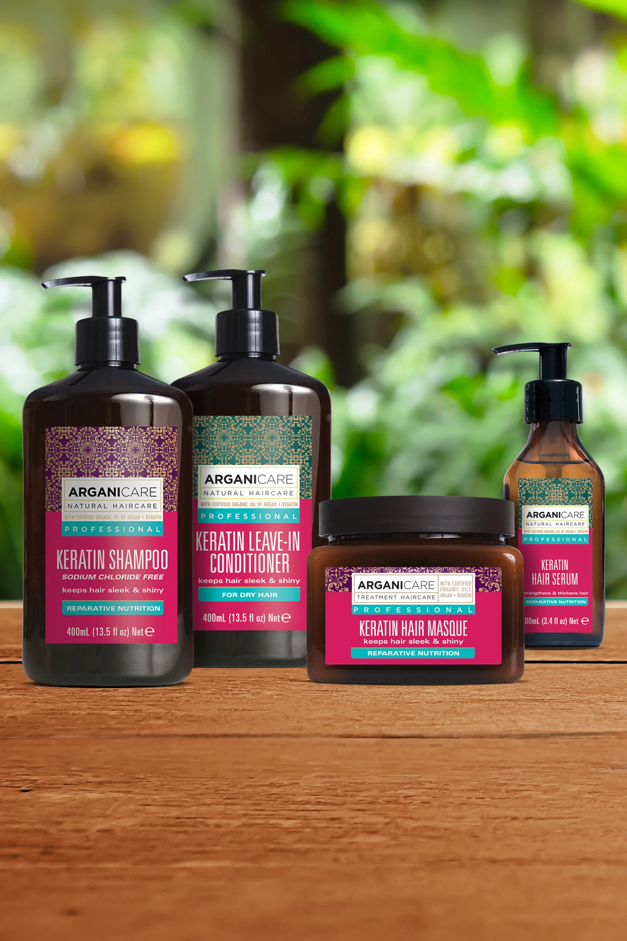 Arganicare Shampoing réparateur à la kératine-400 ml