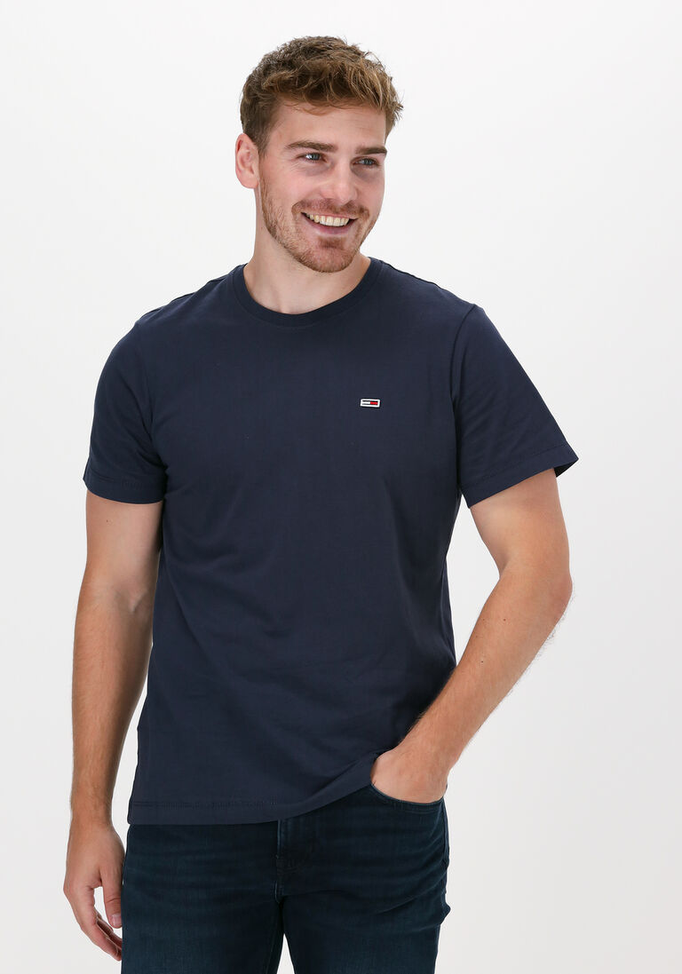 TOMMY JEANS donkerblauwe tommy jeans t-shirt tjm classic jersey c neck