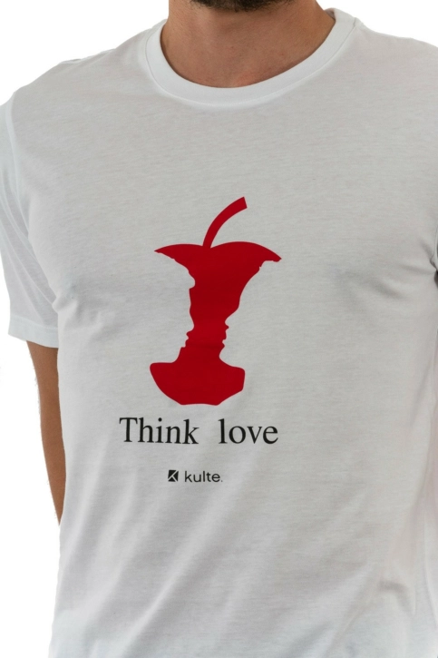 tee shirt kulte love blanc