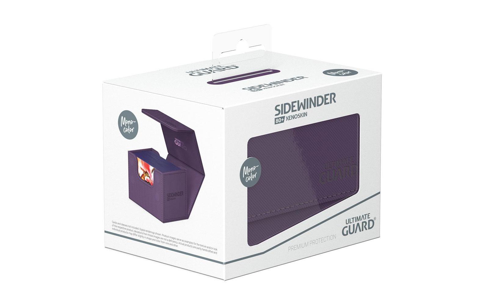 Kartenbox XenoSkin Sidewinder Monocolor 80+ ViolettHochwertige Box für Sammelkarten in Standardgrösse
