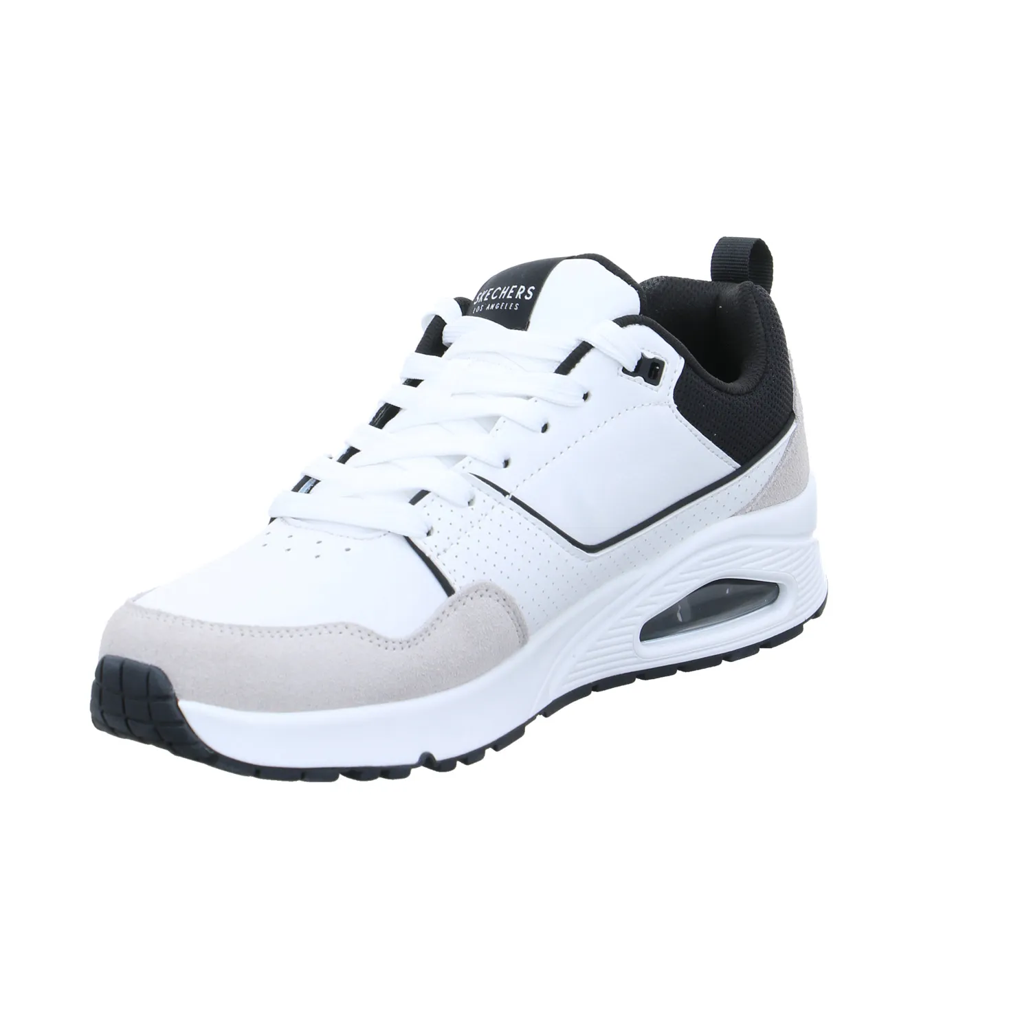 SKECHERS Halbschuhe Sneaker Weiss Leder