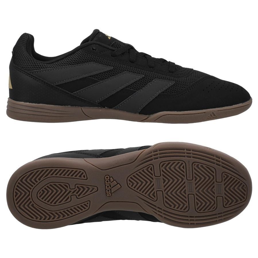 adidas Predator Club Sala IN Dark Spark - Noir/Gris/Doré Enfant