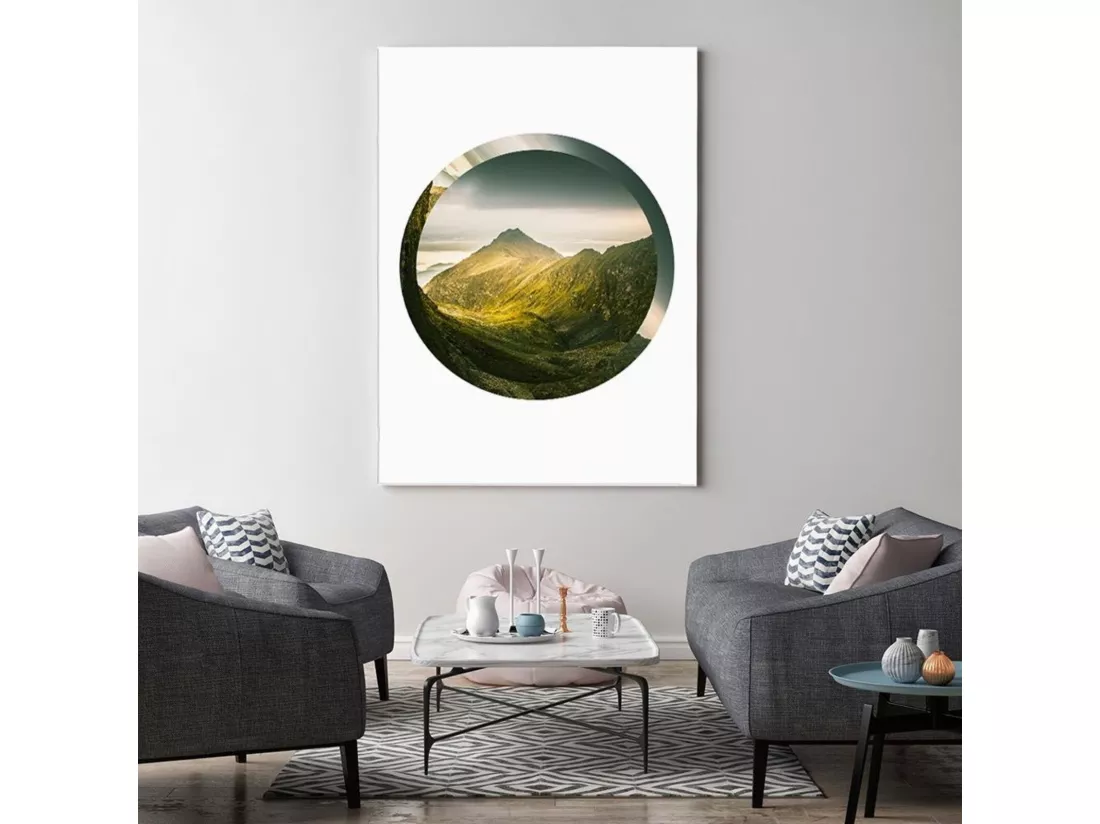 Tableau vue sur la montagne des bois - 60 x 90 cm