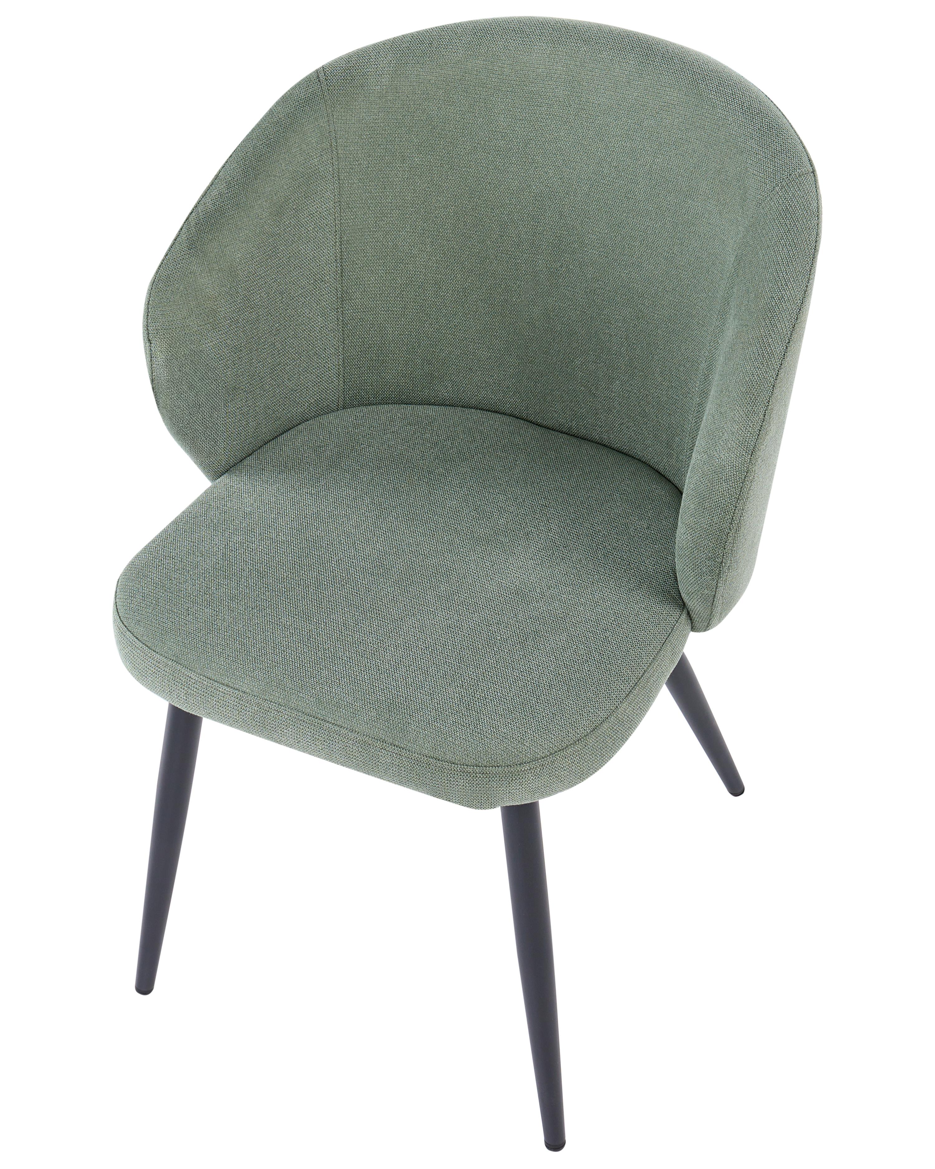 Set van 2 eetkamerstoelen MOUNDVILLE Stof Lichtgroen