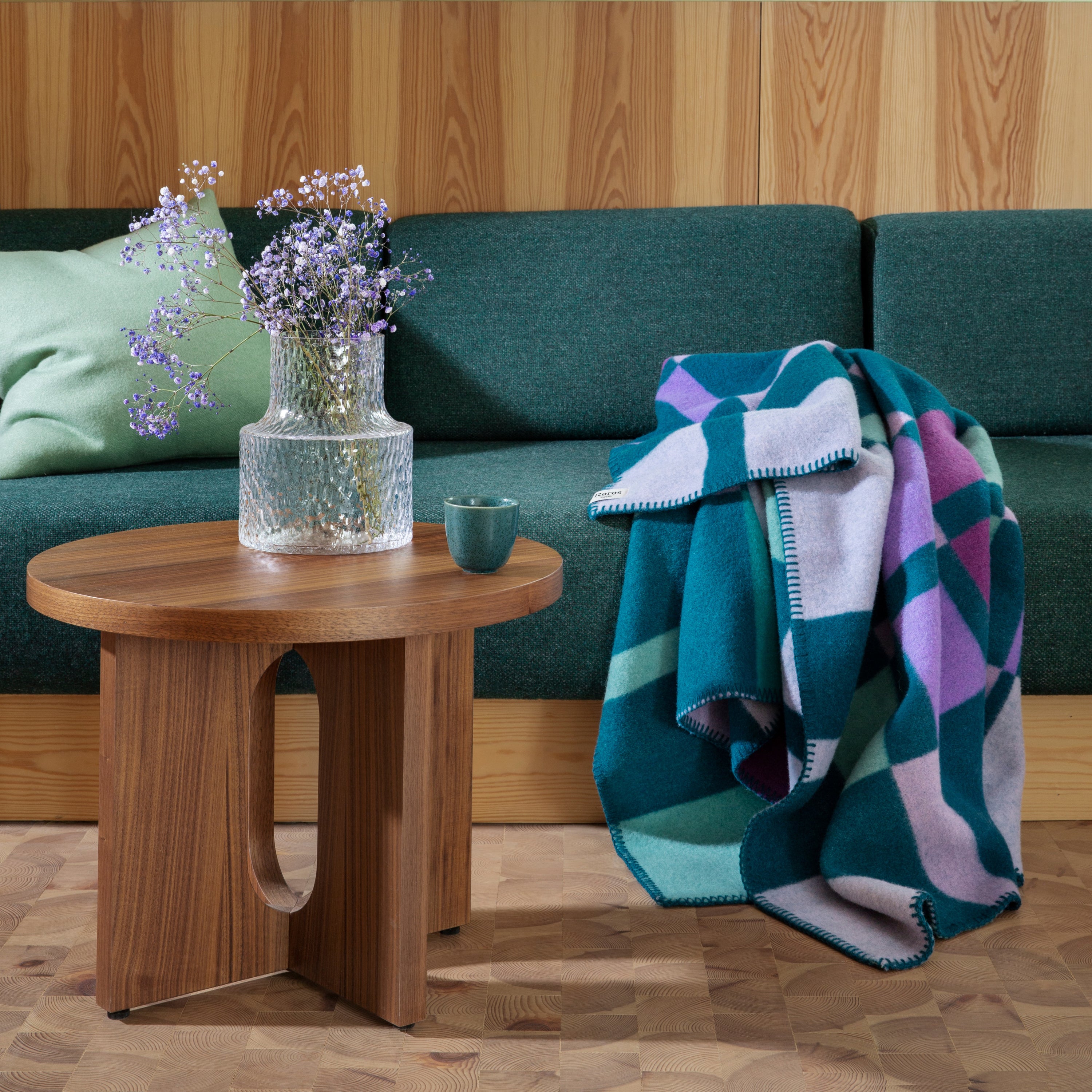 RÃ¸ros Tweed City Plaid 67 x 100 cm - Aqua