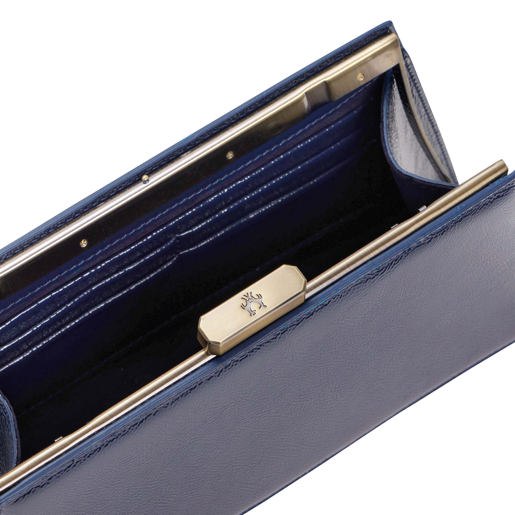 JAY - Sac pochette en cuir de vachette| Bleu
