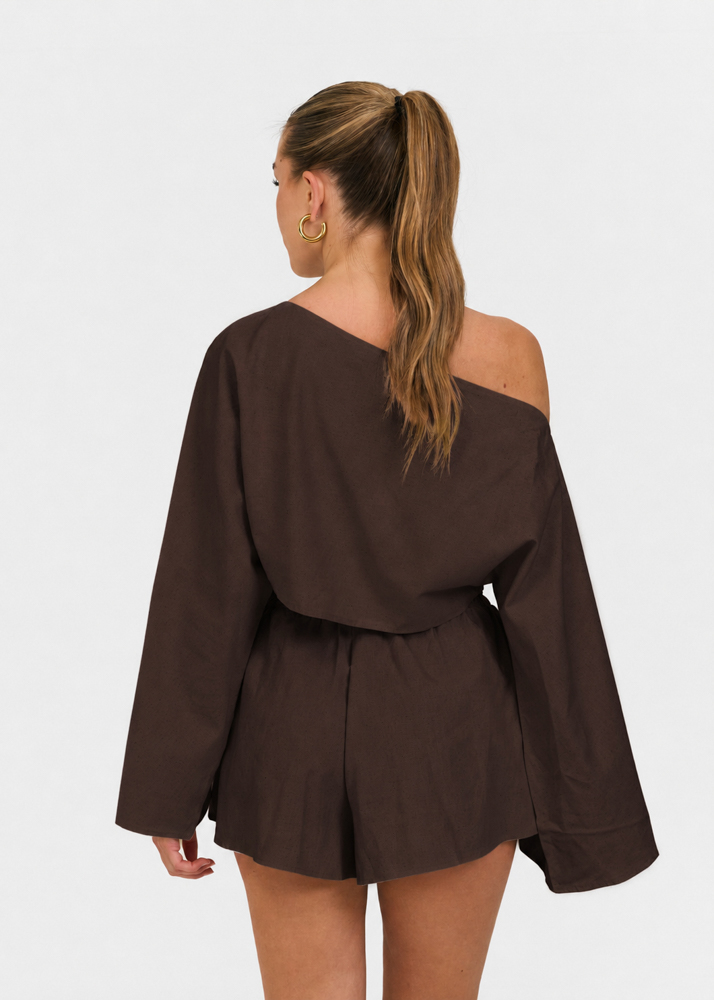 Noé short choco bruin