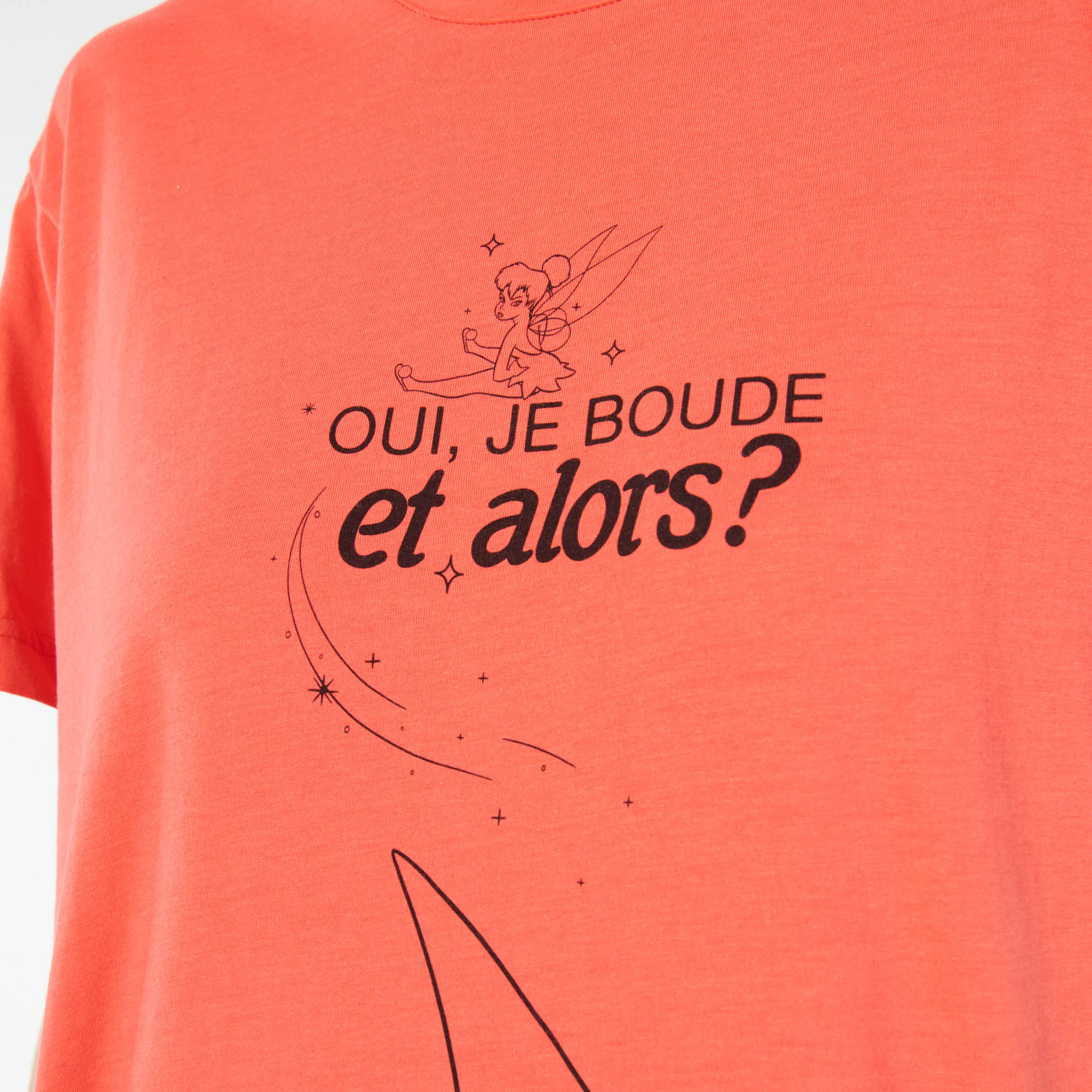 Tee-shirt à manches courtes avec un message en jersey