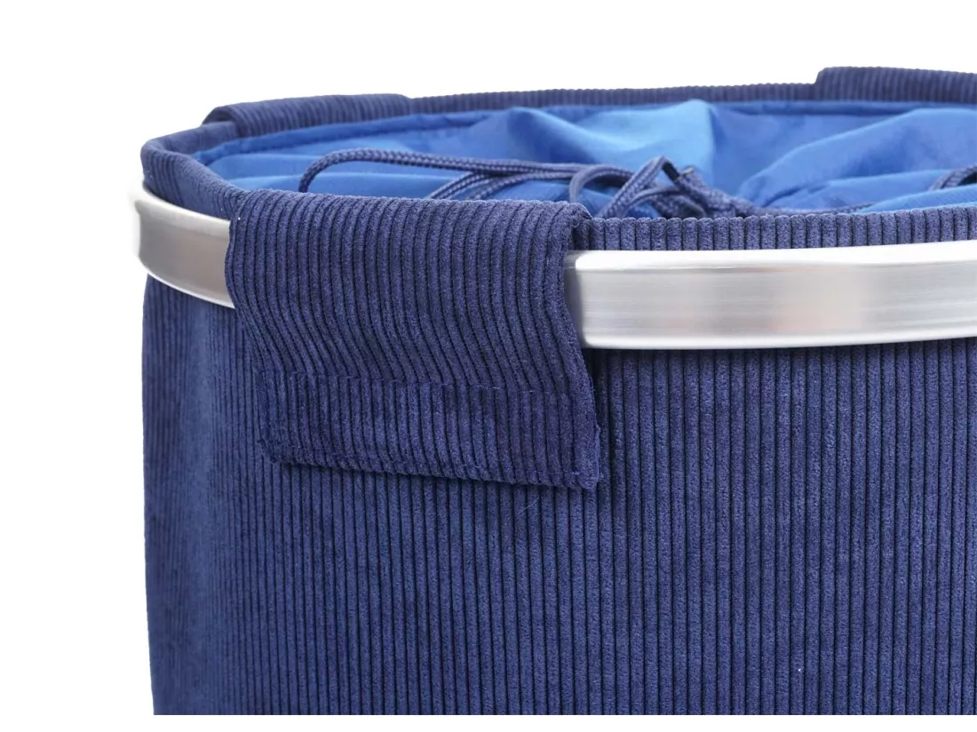 Collecteur de linge MCW-C34 avec filet 65l Cord, bleu