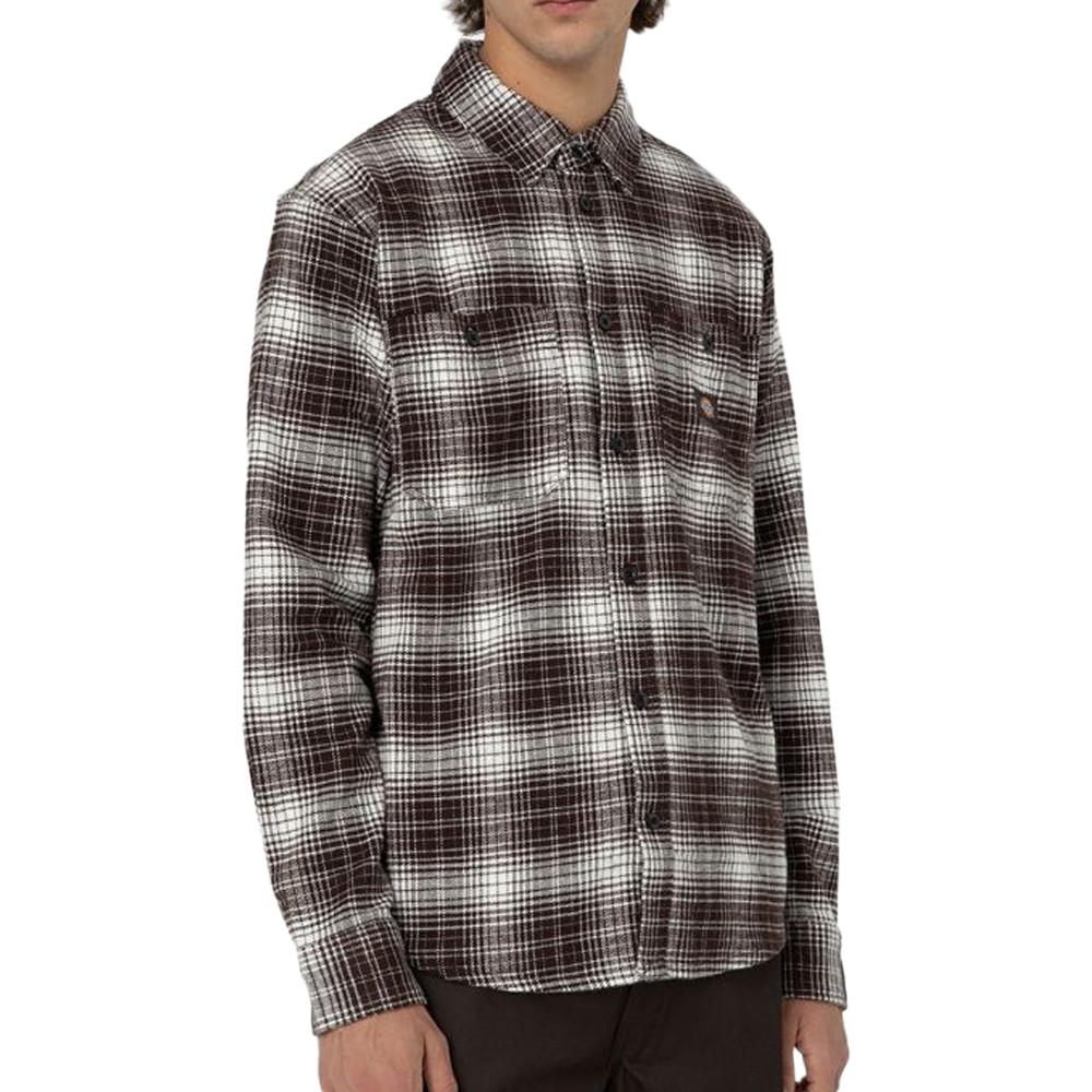 Dickies Chemise Marron/Blanc Homme Dickies Evansville