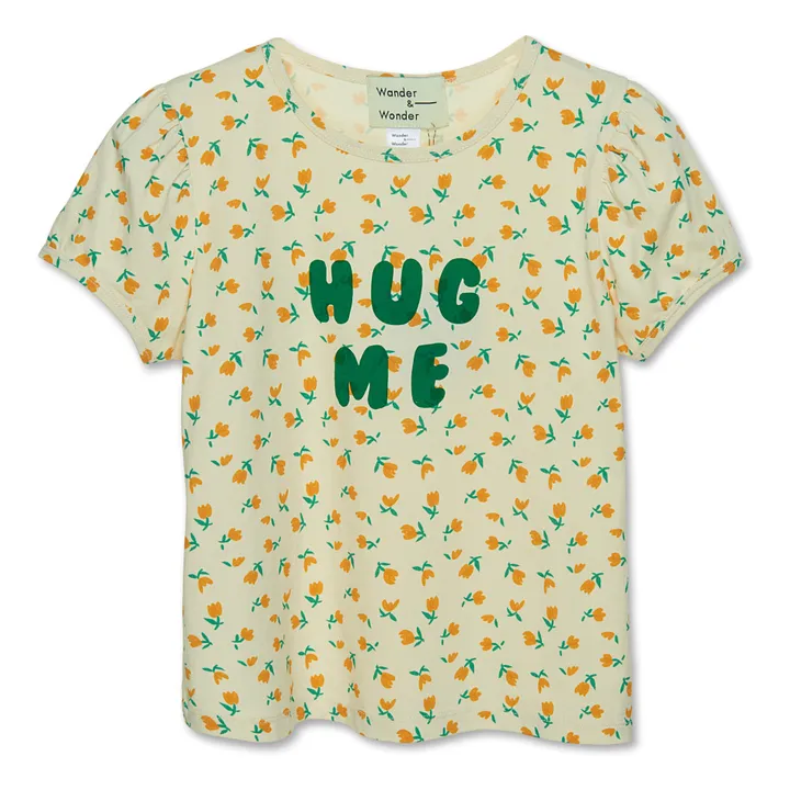 Wander & Wonder T-Shirt Hug Me Coton Bio | Crème