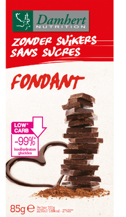 Damhert Zonder Suikers Chocoladetablet Fondant 85GR