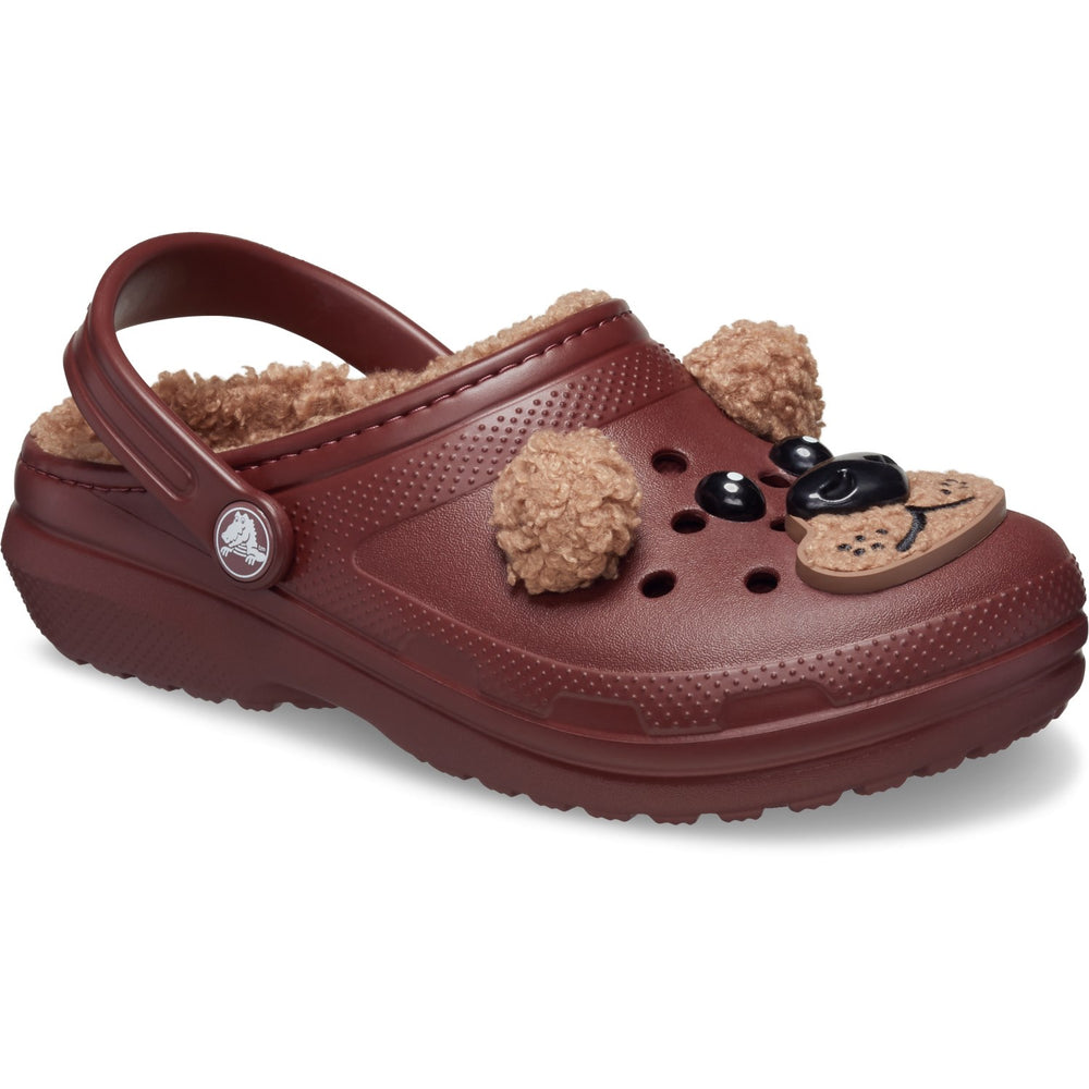 Køb Crocs Dark Clay Classic Lined IAM Brown Bear Clog K
