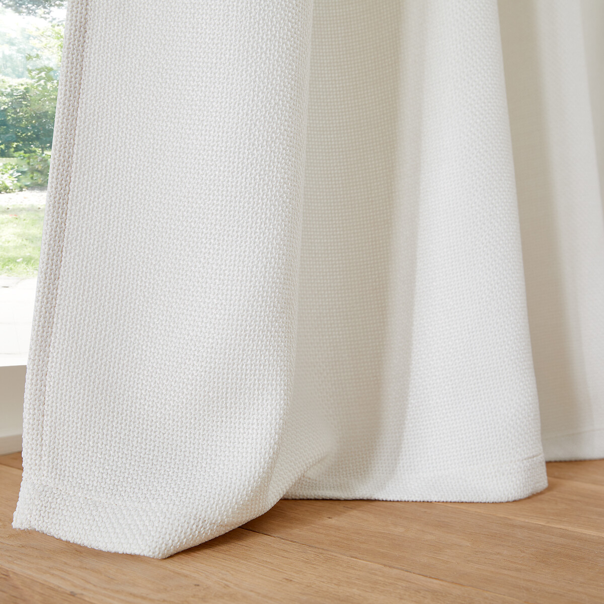 LA REDOUTE INTERIEURS<br>Cortina com acabamento trançado e laços ocultos Montego