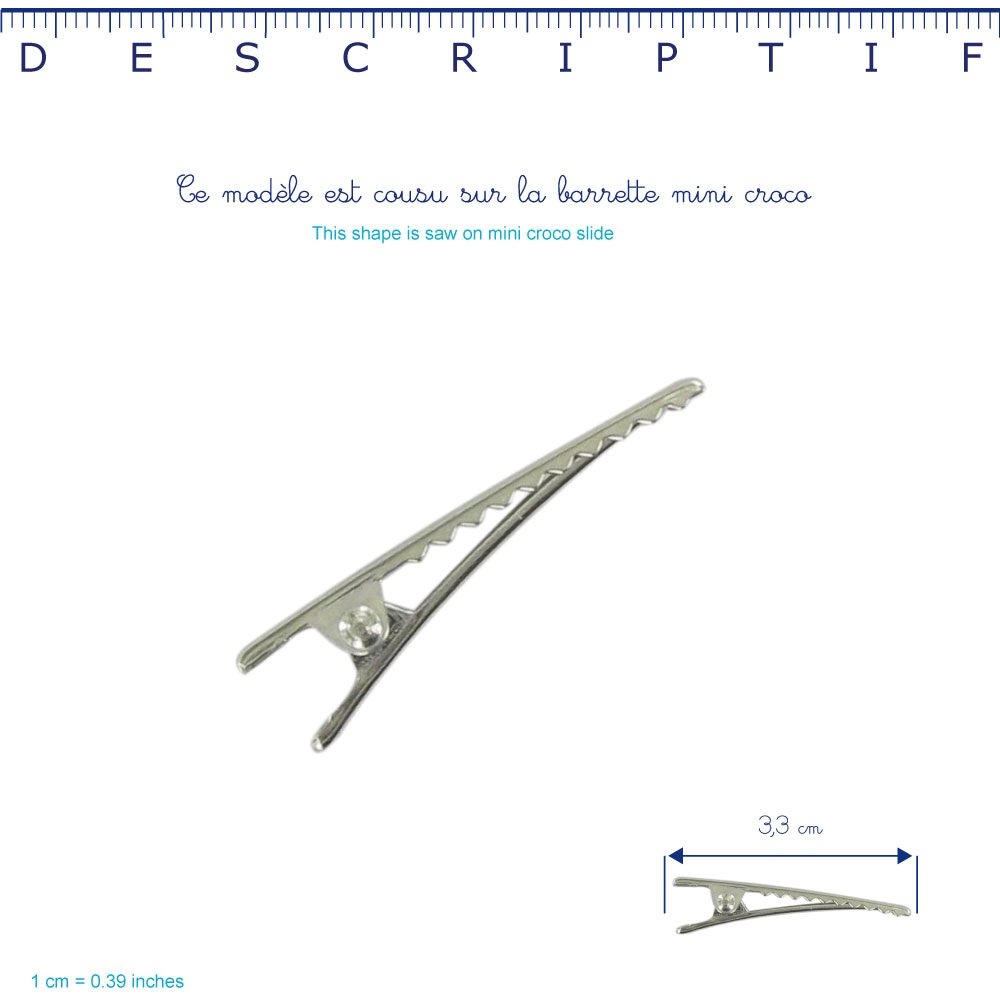 Petite Barrette Mini Bonbon Paille Dorée Caramel