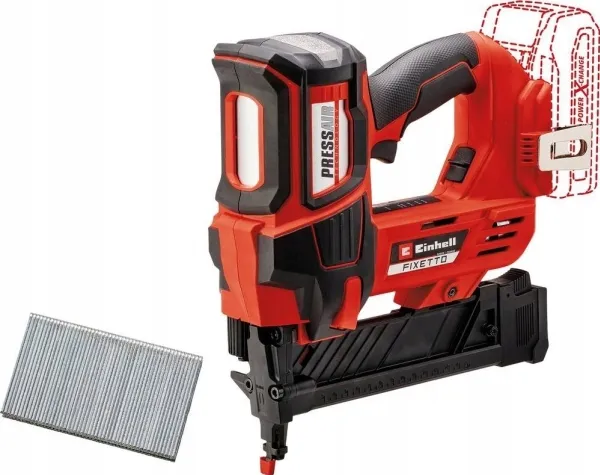 Einhell FIXETTO 18/38 S, 500 hæfteklammer, Sort, Rød, Batteri, 2,82 kg - SOLO