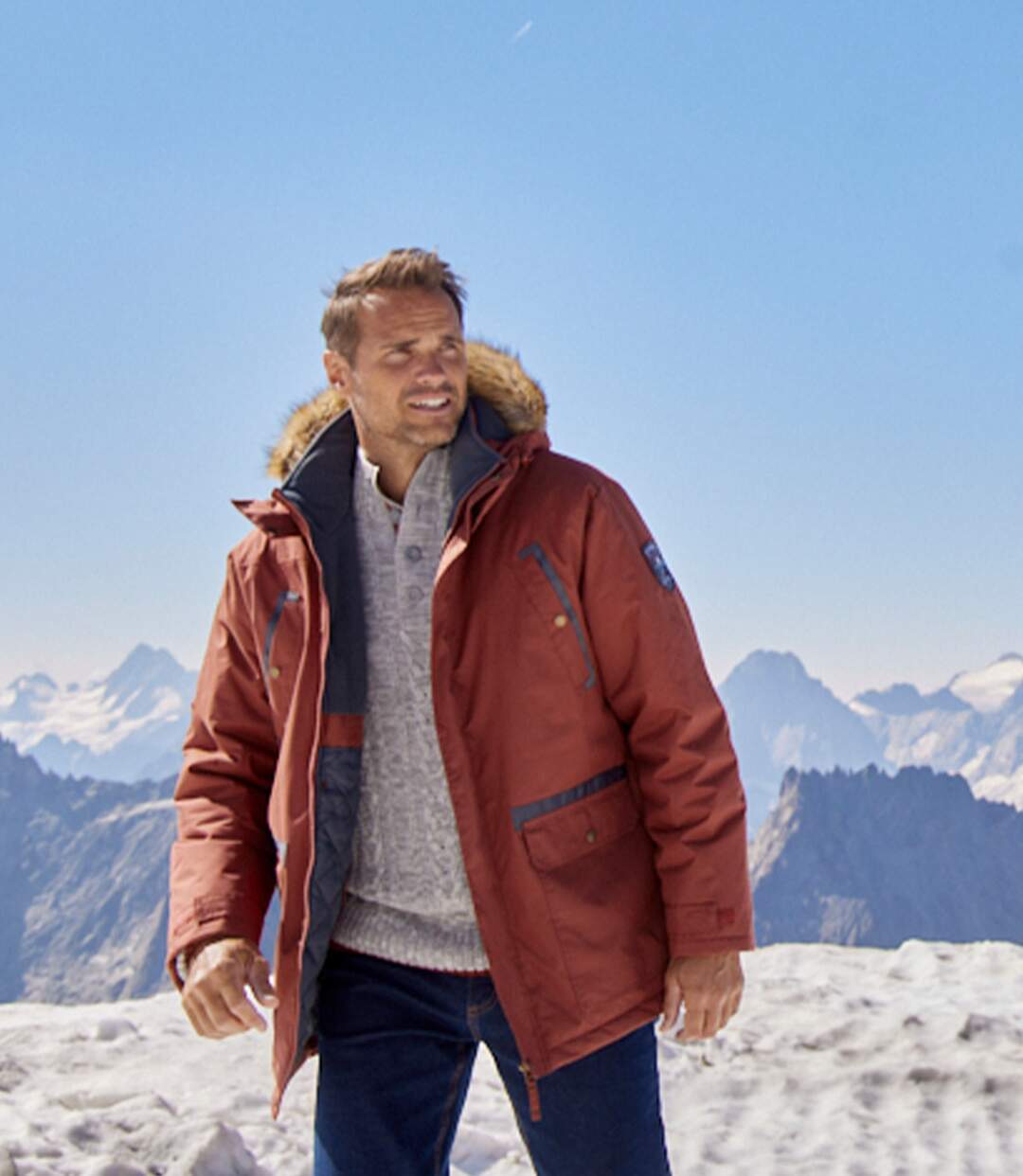Parka Microfibre Capuche Amovible Mountain