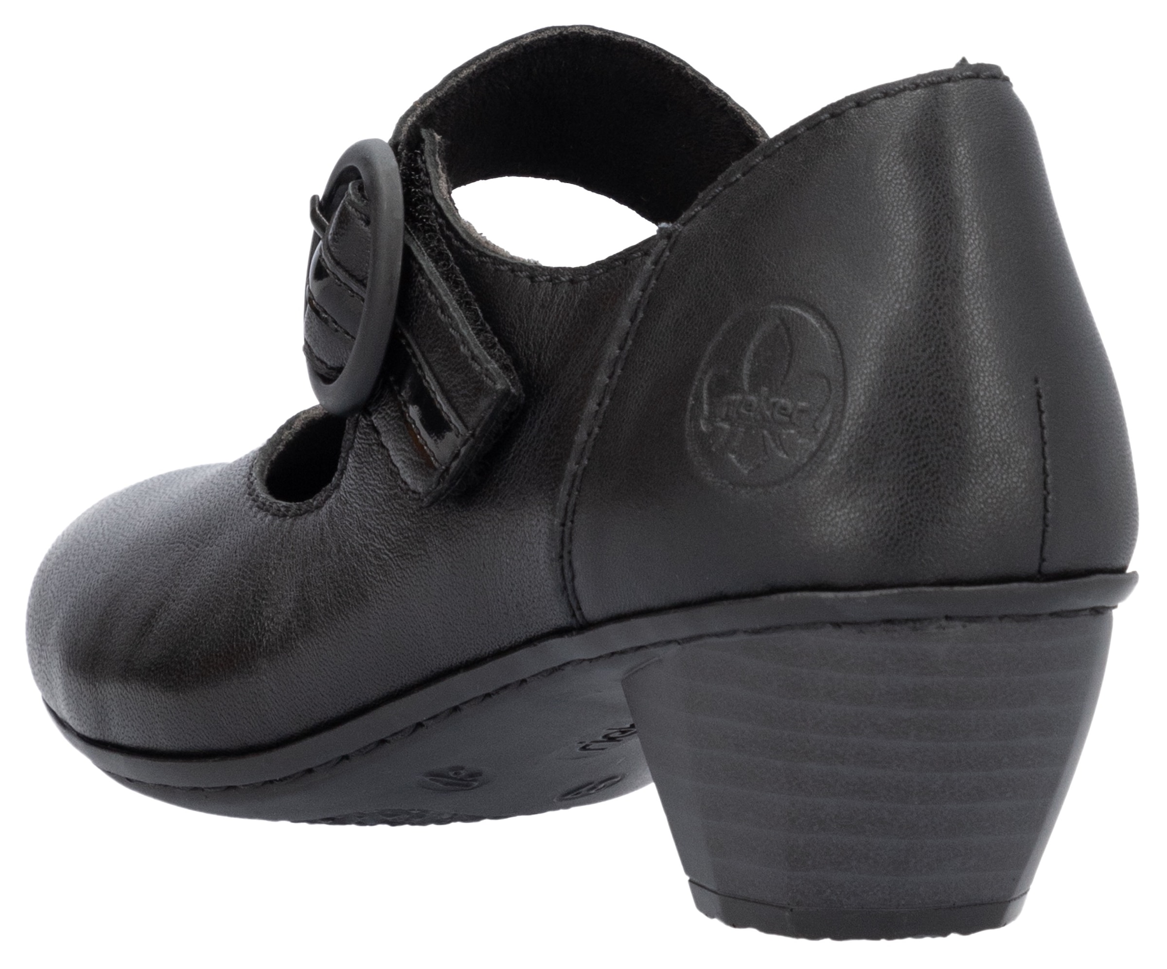 Rieker Spangenpumps  , Festtagsschuh, Pumps, Trichterabsatz, mit Klettriemchen