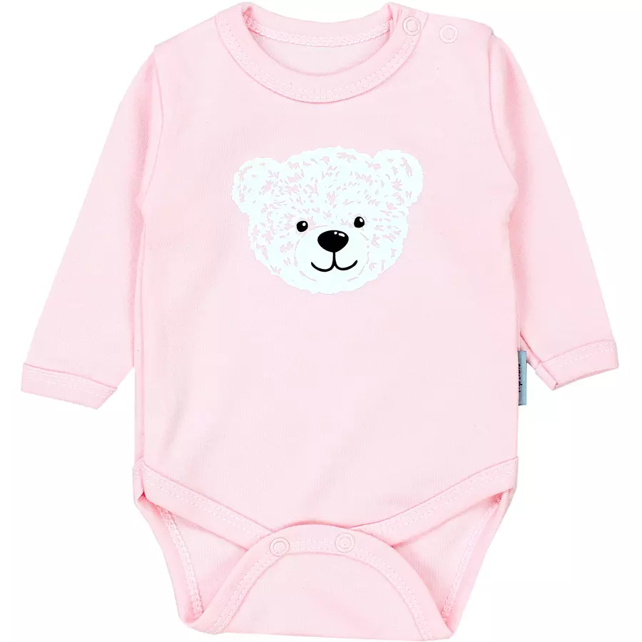 TupTam Baby Bekleidungsset Langarmbody Hose Mütze3 teilig rosaweiß