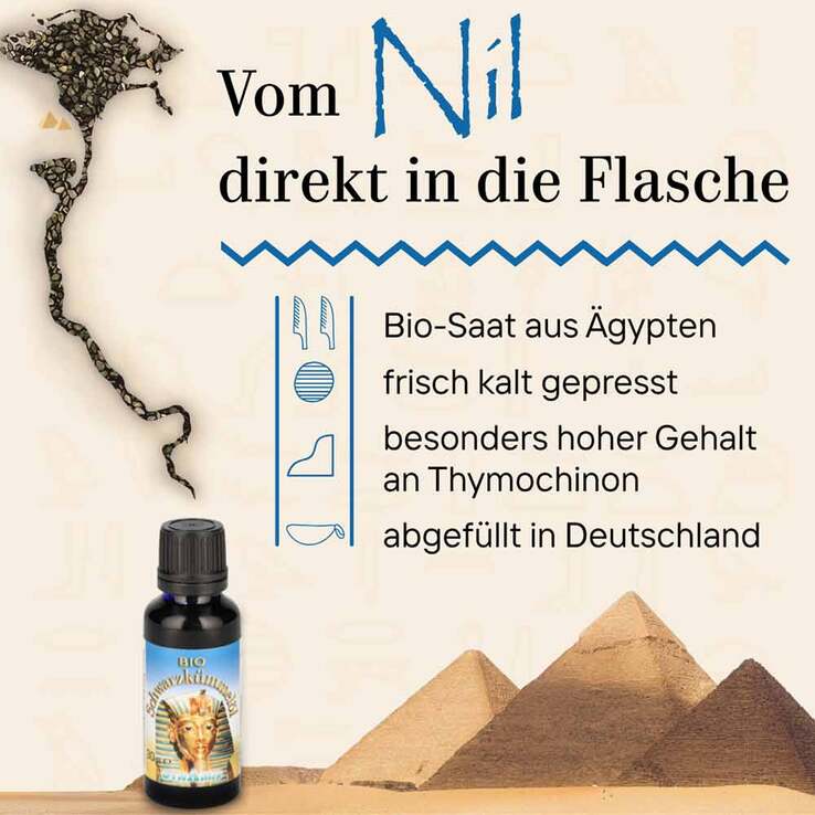 Schwarzkümmel Bio ägypt. Öl, 30 ml