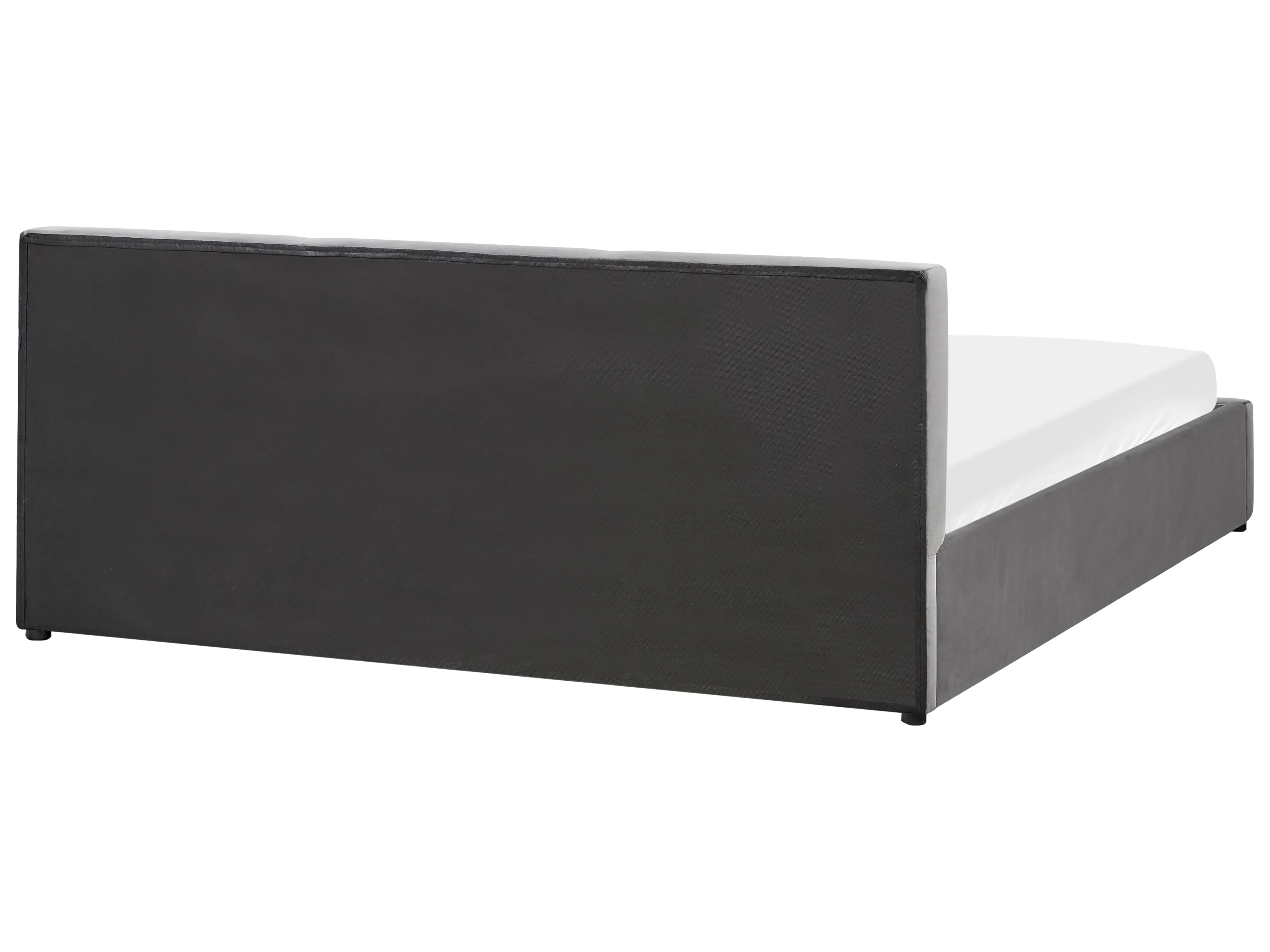 Bed met opbergruimte Fluweel BOUSSE 180 x 200 cm Donkergrijs