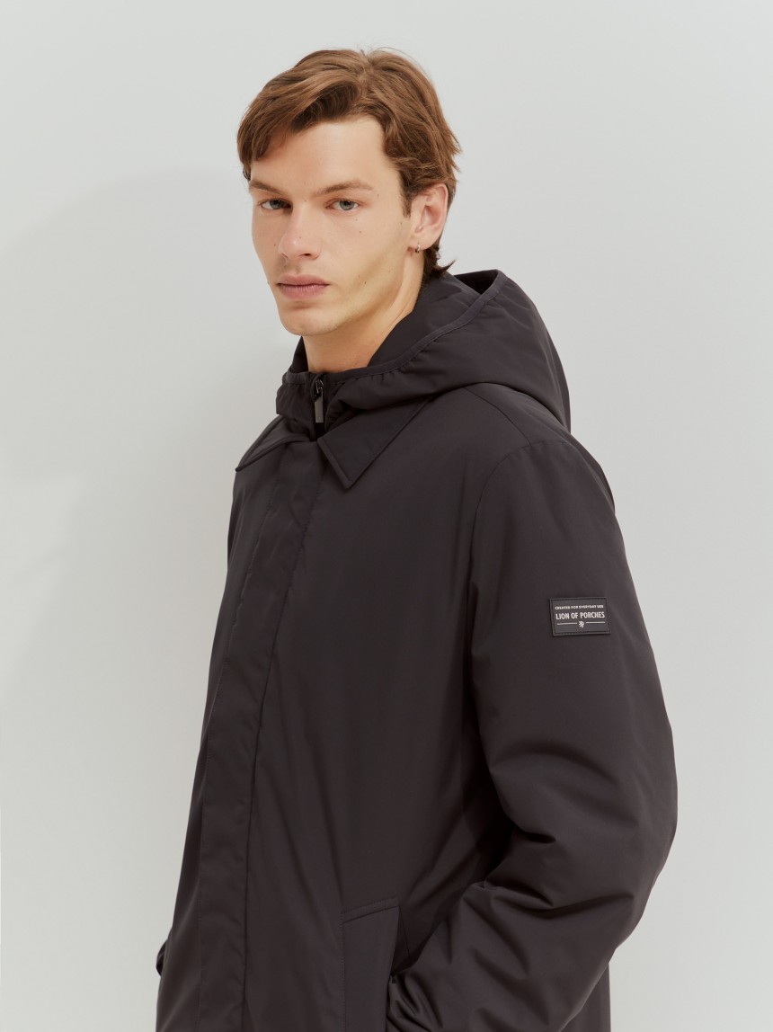 Parka acolchoada com capuz