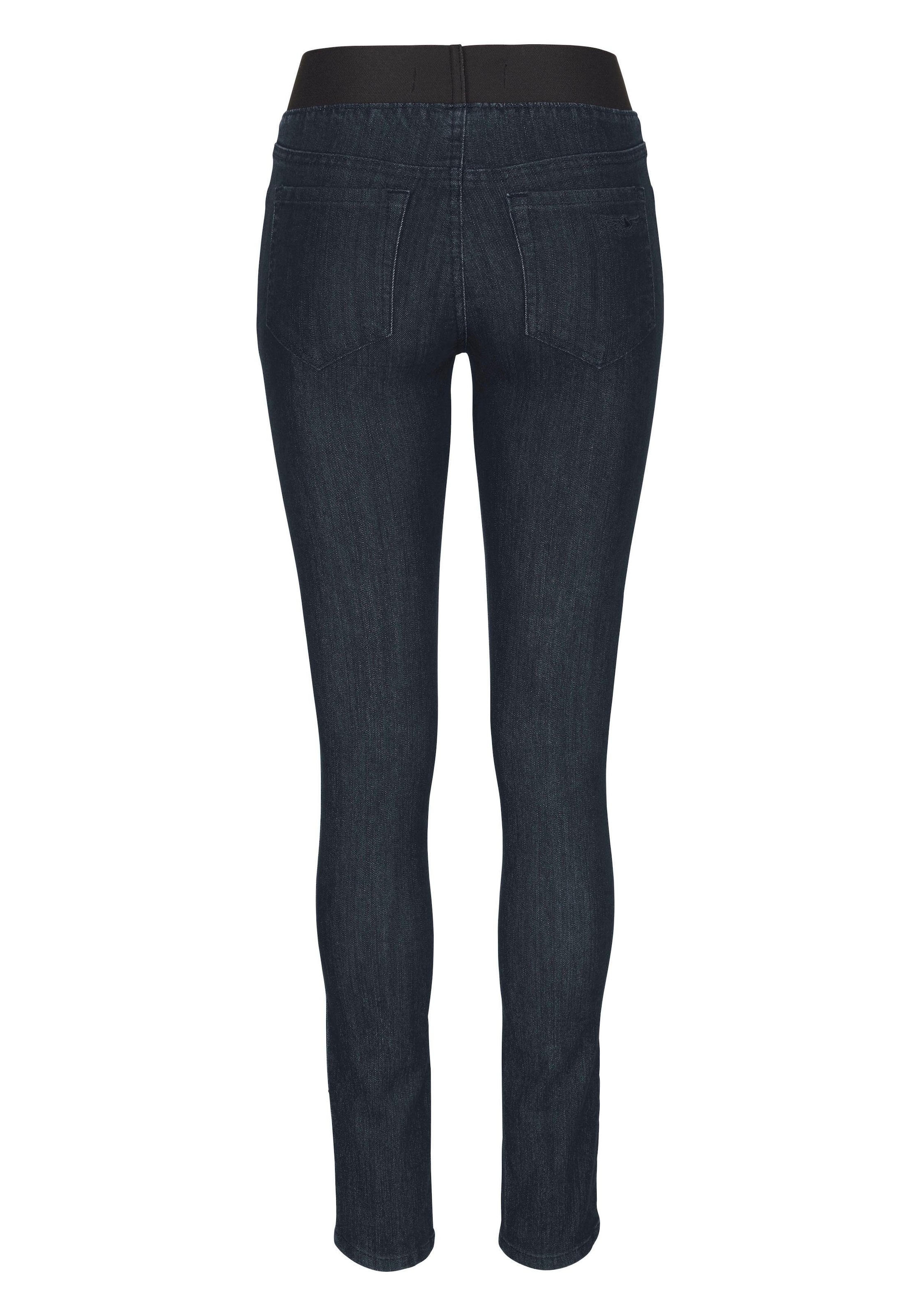 Arizona Skinny-fit-Jeans , extra-enger Schnitt,  komfortable Leibhöhe,  Used-Look-Waschung