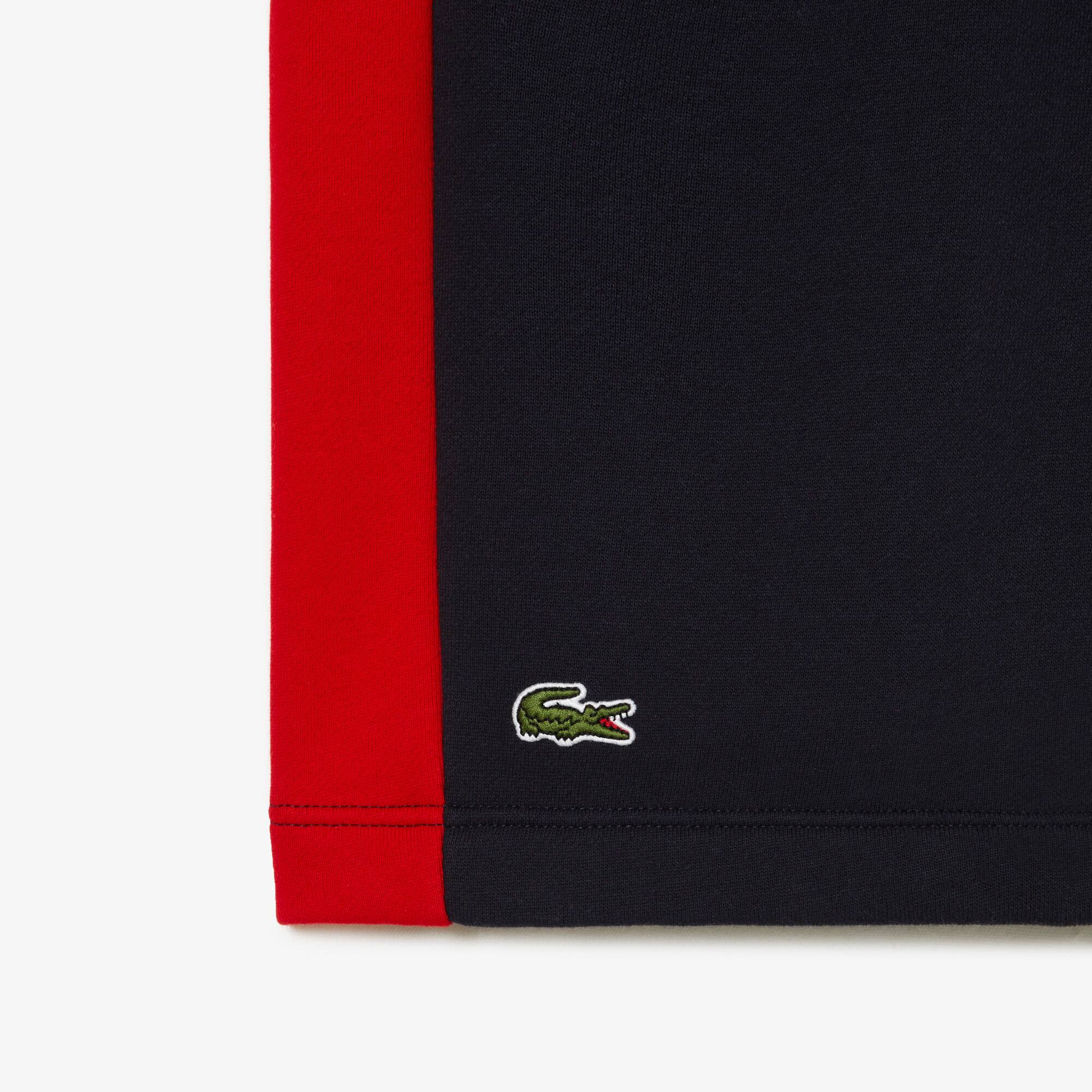 Short homme regular fit color-block en molleton de coton Shorts - Bleu - Lacoste - Homme